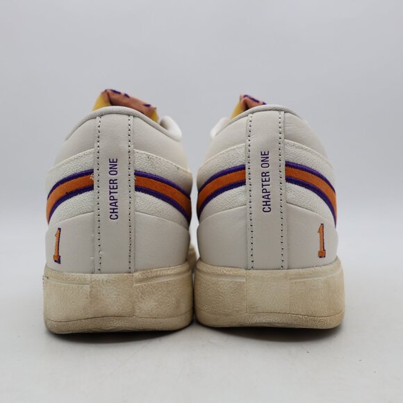 Nike Book 1 Valley Basketball Men's 10.5 White Purple Gold Sneakers FJ4249 106 - Picture 5 of 9